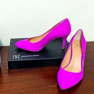 INC Concepts magenta women's heels 8w NWT